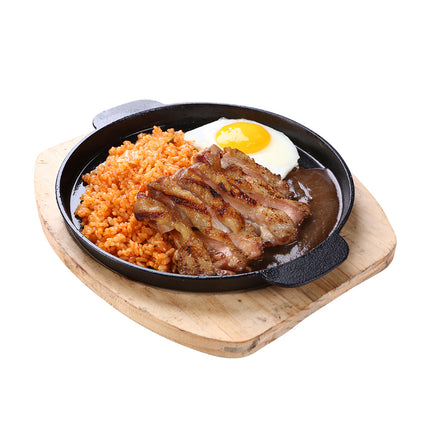 Black Pepper Chicken with Kimchi Rice